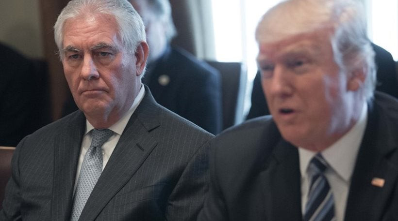 Ο Τίλερσον αποκάλεσε τον Τραμπ «ηλίθιο» μετά από συνάντηση στο Πεντάγωνο